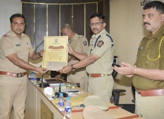 भिगवण पोलीस ठाण्याचे सिंघम पोलीस अधिकारी दिलीप पवार यांना बहिर्जी नाईक पुरस्काराने सन्मानित