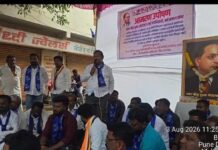 भिगवणमध्ये डॉ. बाबासाहेब आंबेडकर यांच्या प्रतिमेच्या अवमानावरून तीव्र संताप; अमर बौद्ध संघटनेचे आमरण उपोषण, भिगवण बंदला शंभर टक्के प्रतिसाद