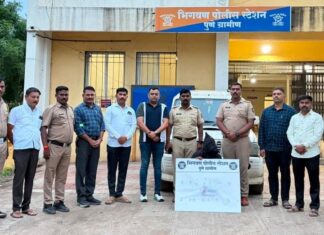 भिगवण पोलिसांची धडक कारवाई: गावठी पिस्तूल अन् स्कॉर्पिओसह ५.४० लाखांचा मुद्देमाल जप्त; आरोपीस बेड्या!