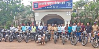 बारामतीत सराईत चोराच्या मुसक्या आवळून 30 लाखाच्या 19 बुलेट हस्तगत ; स्थानिक गुन्हे शाखा बारामती आणि तालुका पोलिसांची धाडसी कारवाई.